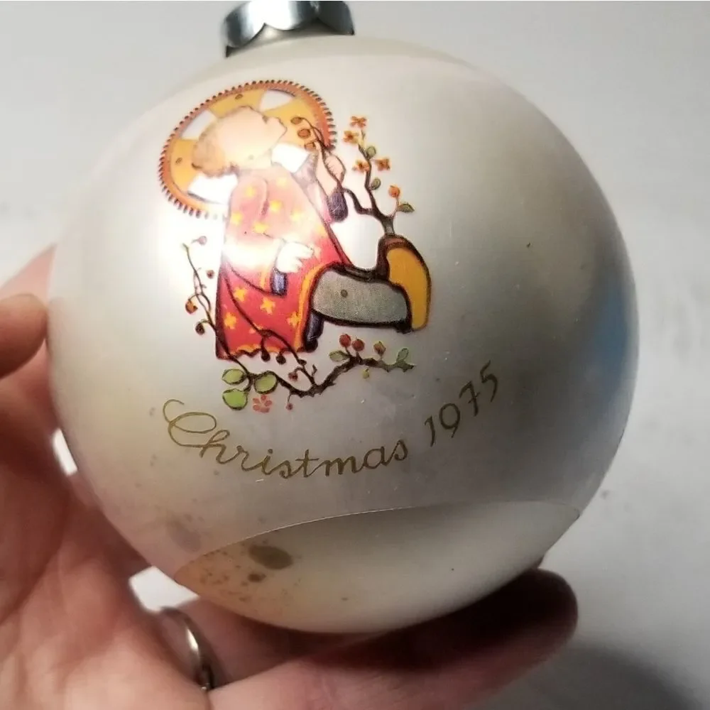 Vintage 1975 Christmas tree ornament with box Berta Hummel Christmas Child